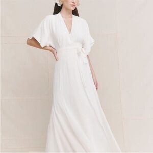 Ivory Reformation Winslow Dress, Size XS, New with tags